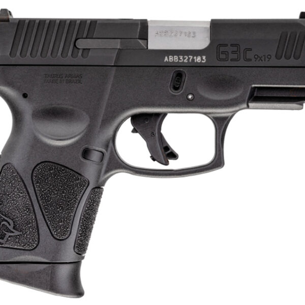 Taurus G3C 9mm Striker-Fired Compact Pistol 3.26″ 12-Round Black