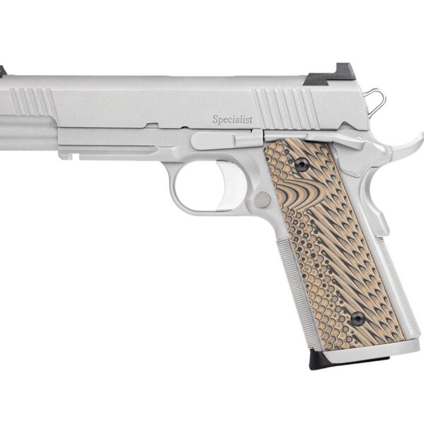 Dan Wesson DW Specialist 9mm SA 1911 5″ Stainless Rail 10rd