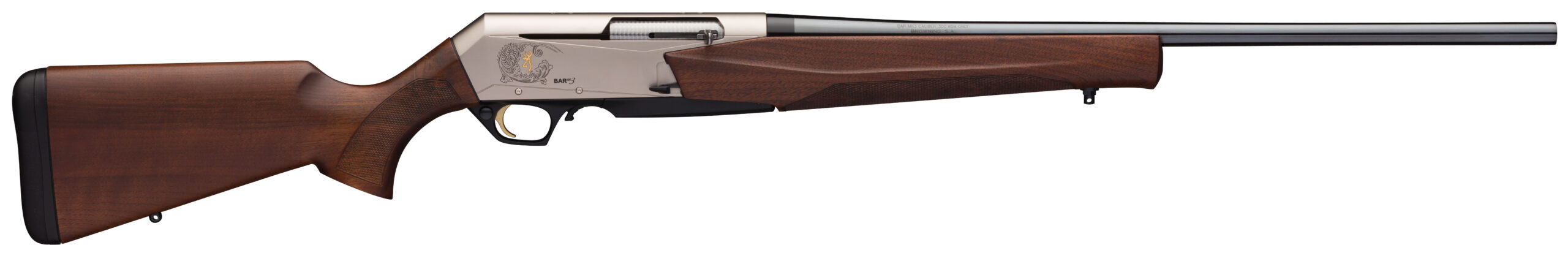 Browning BAR MK3 Semi-Auto Rifle .300 Winchester Magnum 24" Barrel 3+1 Nickel