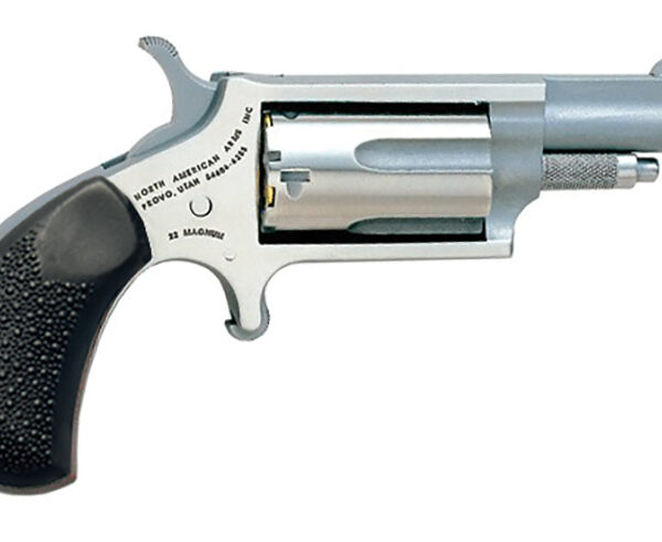 NAA Mini .22 LR SA Revolver 1.625in Stainless Rubber Grip 5rd
