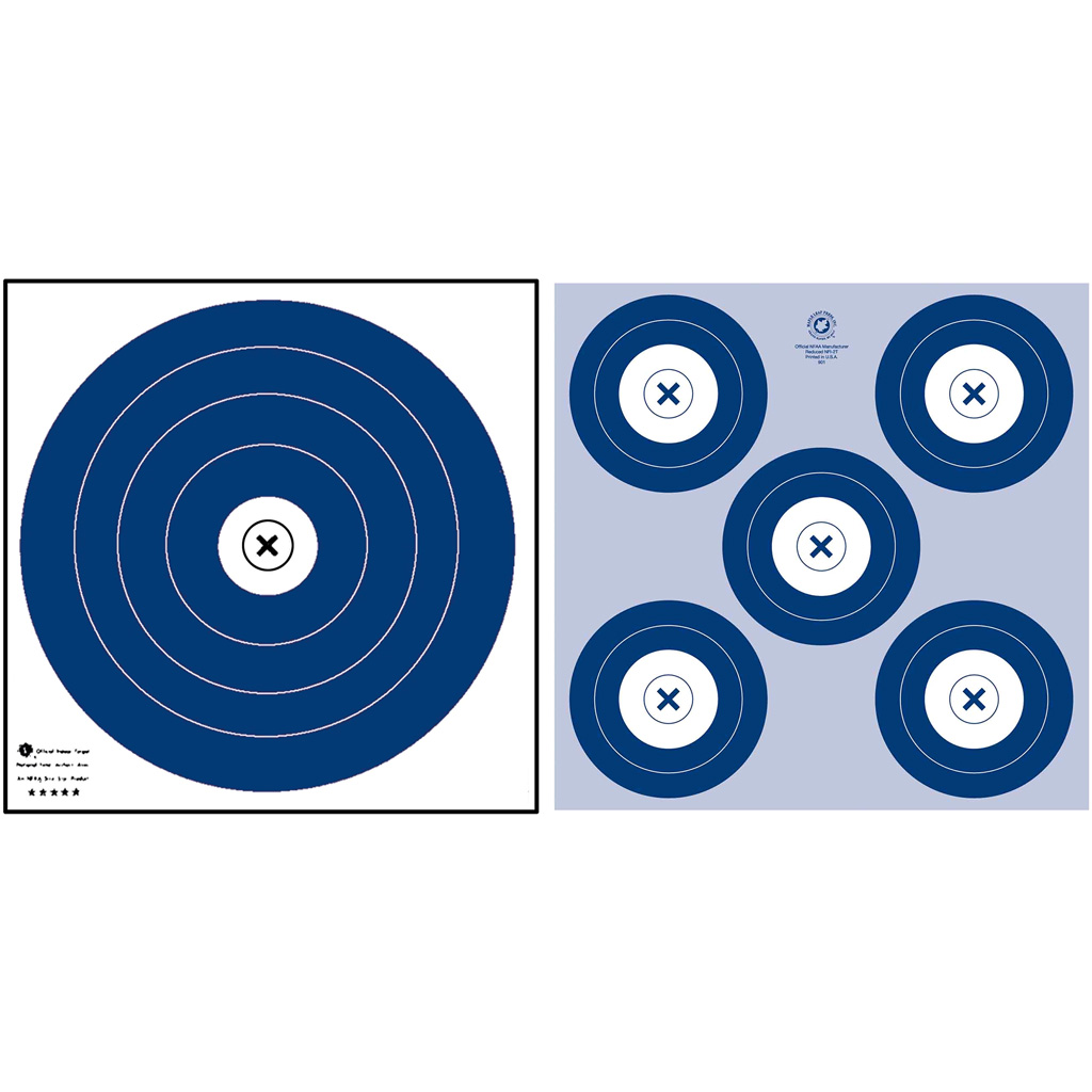 Maple NFAA Dual 1-Spot/5-Spot Target 25 pk.