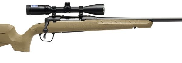 Savage Arms Axis 2 XP Compact Bolt-Action Rifle 7mm-08 Rem 20″ FDE w/Scope