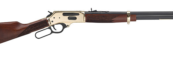 Henry Lever Action .360 Buckhammer Rifle 20″ Blued Walnut Adj Sights 5-rd