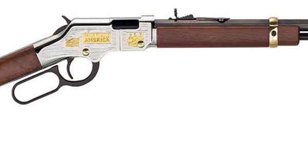 Henry Lever Action .22 LR Rifle 20″ Blued Walnut Adj Sights