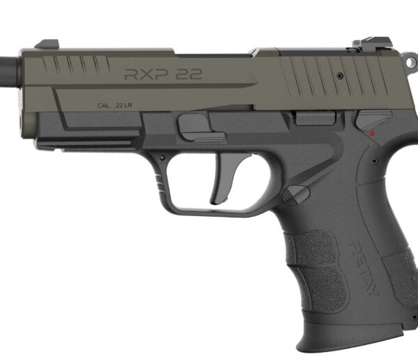 Retay Rxp22 .22 LR Pistol DA/SA 4″ Barrel 13 Rd Black, Olive Drab Green