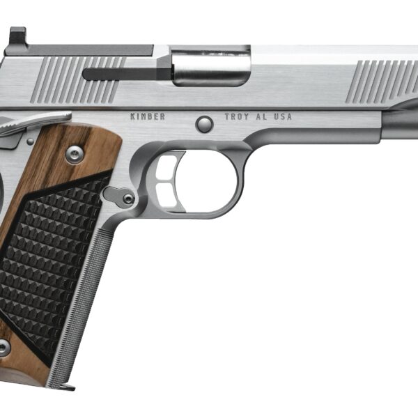 Kimber 1911 Stainless II 9mm Single-Action Pistol 5″ 9+1 SS/Wood