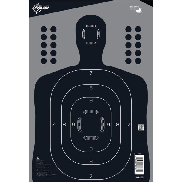 EzAim Splash Silhouette Adhesive Targets 13×18 100 pk.