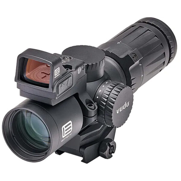 EOTech Vudu FFP Ultra Short Rifle Scope w/EFLX BLK 4-12X36mm MR5 MRAD Reticlew/Mount & EFLX Mount