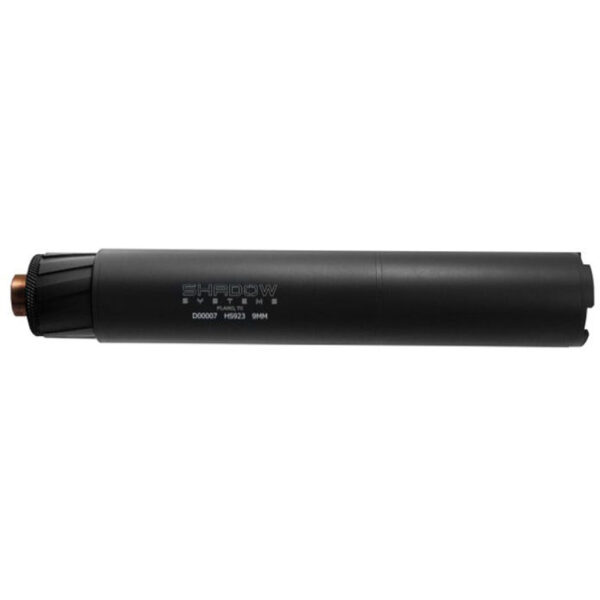 Shadow System HS923 Suppressor 9mm Black w/ 1/2X28 Threaded Piston
