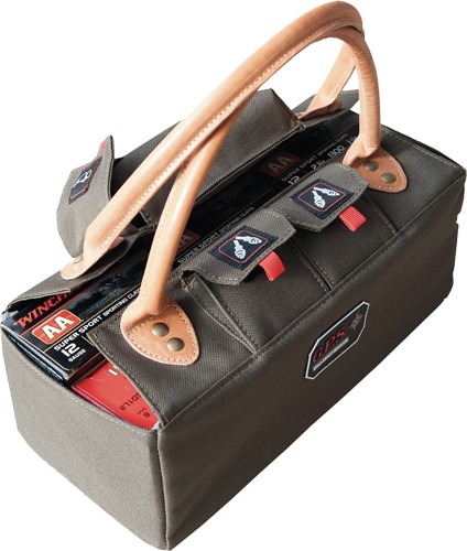 GPS SHOTGUN SHELL TOTE HOLDS – 6 12 GA. BOXES OLIVE GREEN