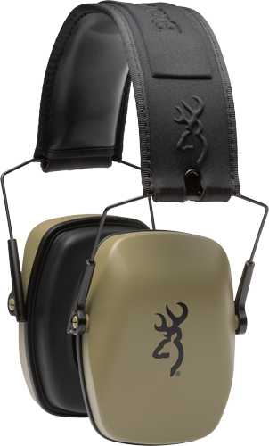Browning Buck Mark III Electronic Hearing Protector NRR 27dB Foldable — FDE