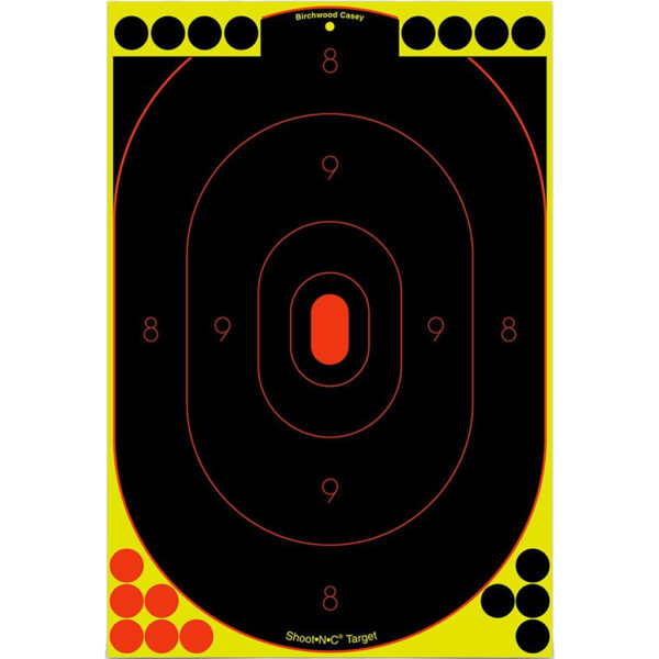 Birchwood Casey Shoot-N-C Target Oval Silhouette 12×18 in. 5 pk.
