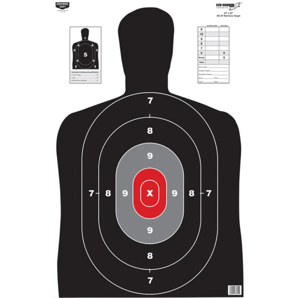 Birchwood Casey EZE-Scorer Target BC-27 Red 23×35 in. 100 pk.