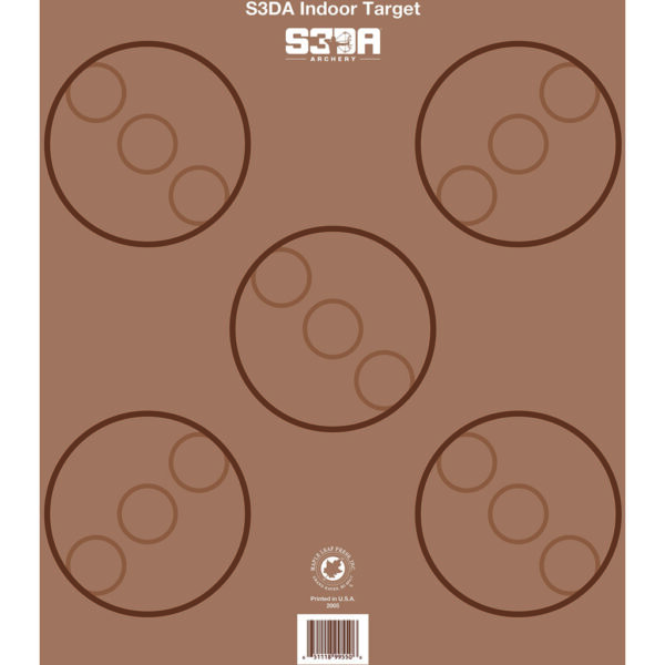 Maple Leaf S3DA 3D Target Face Brown ASA 25 pk.