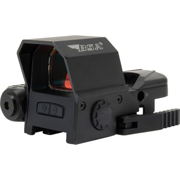 BSA Optics Reflex Sight 33×24 w/ Red Laser Dovetail/Weaver Mount