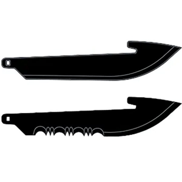 Outdoor Edge 2.5″ Carry Drop Point Combo Black, 6 Blades