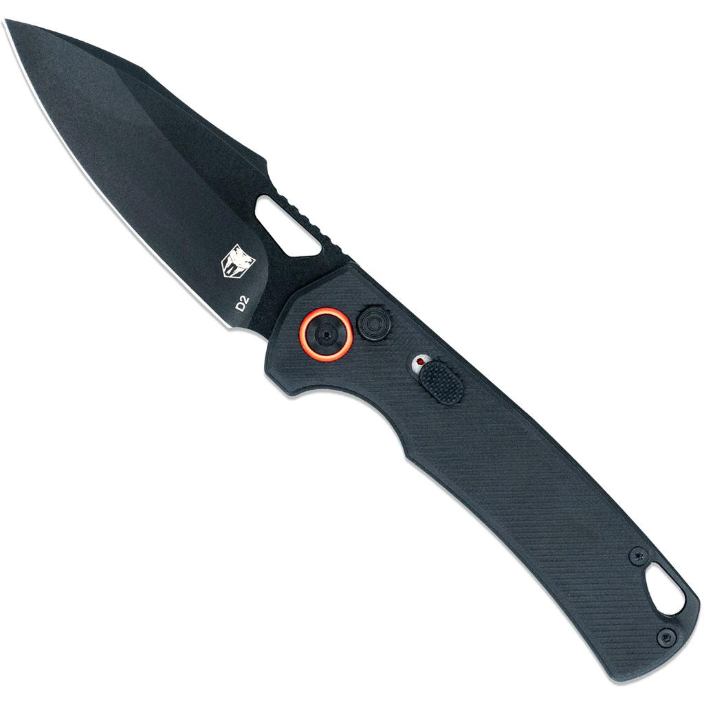CobraTec Wolverine Push Button Auto Deploy Knife Auto Folding Blade Black - Image 3