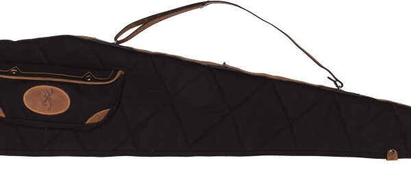 BROWNING LONA CANVAS GUN CASE – 48″ SCOPED BLACK/BROWN TRIM
