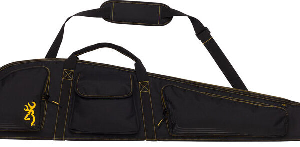 BROWNING BUCK MARK LOGO GUN – CASE 50″ RIFLE BLK/GLD W/SLING