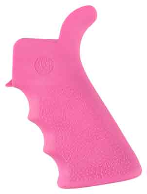 HOGUE AR-15 BEAVERTAIL GRIP – W/FINGER GROOVES PINK