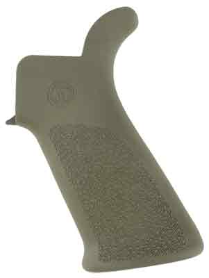 HOGUE AR-15 BEAVERTAIL GRIP – NO FINGER GROOVES OD GREEN