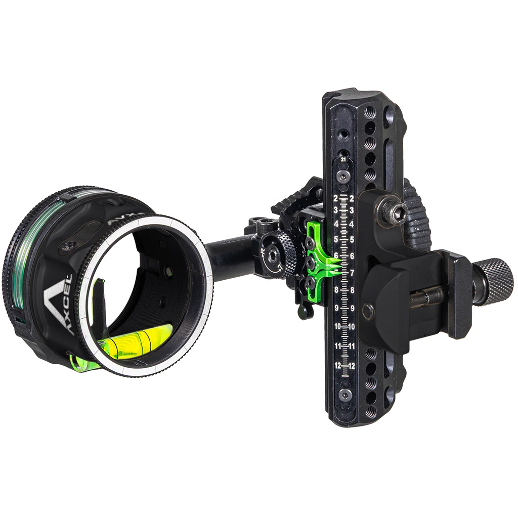 Axcel Driver Plus Slider Sight CK w/AVX-31 Scope Midnight Cerakote .019 Single Pin Green Picatinny