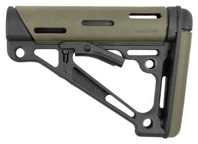 HOGUE AR-15 COLLAPSIBLE STOCK – OD GREEN RUBBER MIL-SPEC