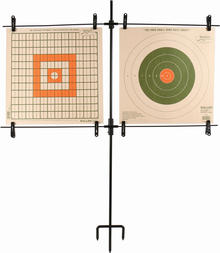 ALLEN PAPER TARGET STAND – INCLUDES 8 CLIPS/STEEL FRAME