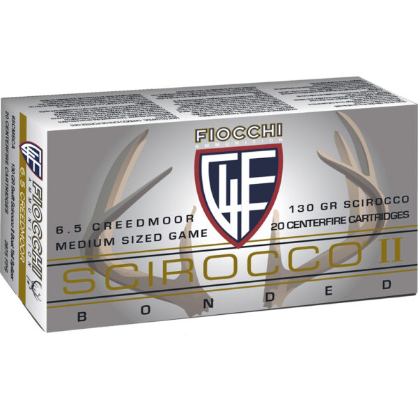 Fiocchi Hyperformance Hunt Rifle Ammo 6.5 Creedmoor 130 gr. Swift Scirocco II 20 rd.