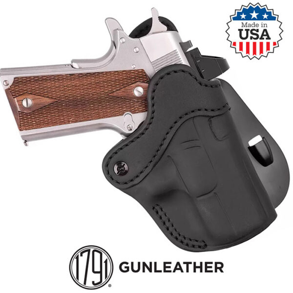 Optic Ready OWB Size 24S Right Hand Paddle Holster Stealth Black