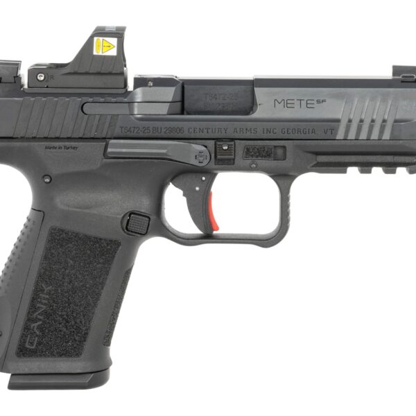 Canik Mete SF 9mm 3.57” Black Compact Pistol 15+1 — Optic Ready Striker