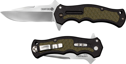 COLD STEEL CRAWFORD MODEL 1 – 3″ PLAIN EDGE CLIP FOLDER