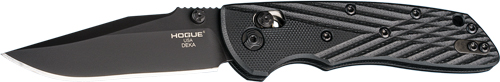 HOGUE DEKA 3.25″ ABLE LCK FLDR – CLIP POINT G-10 FRAME BLACK