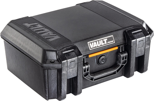PELICAN VAULT V300 LARGE- – 5 PISTOL CSE PRE CUT FOAM BLK