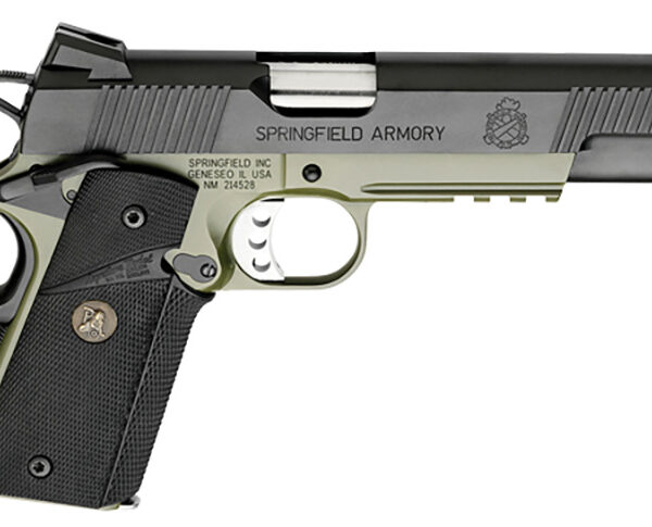 Springfield 1911 Loaded .45 ACP 5″ Match Olive Drab/Black Tritium Sights