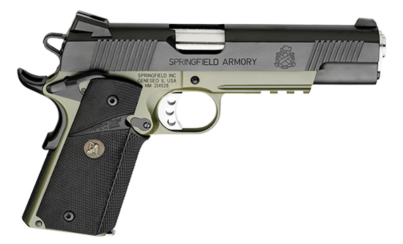 Springfield 1911 Loaded .45 ACP 5" Match Olive Drab/Black Tritium Sights