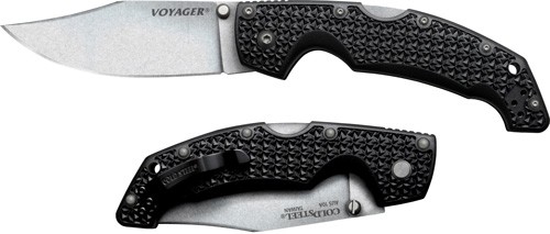 COLD STEEL LARGE VOYAGER 4″ – PLAIN EDGE BLADE CLIP FOLDER