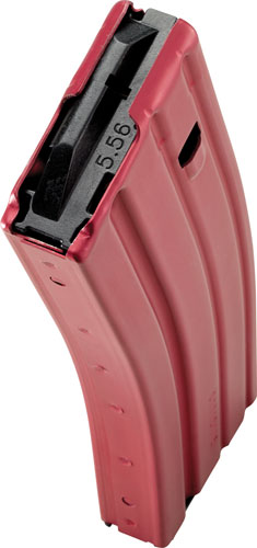 CPD MAGAZINE AR15 5.56X45 30RD – RED FINISH ALUMINUM