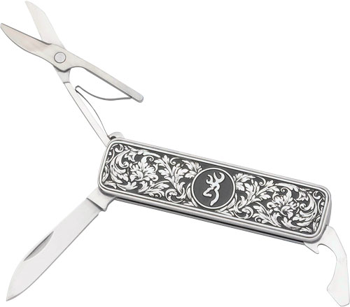 BROWNING KNIFE MORGAN FOLDER – MULTI FUNCTION SCROLL ENGRAVED