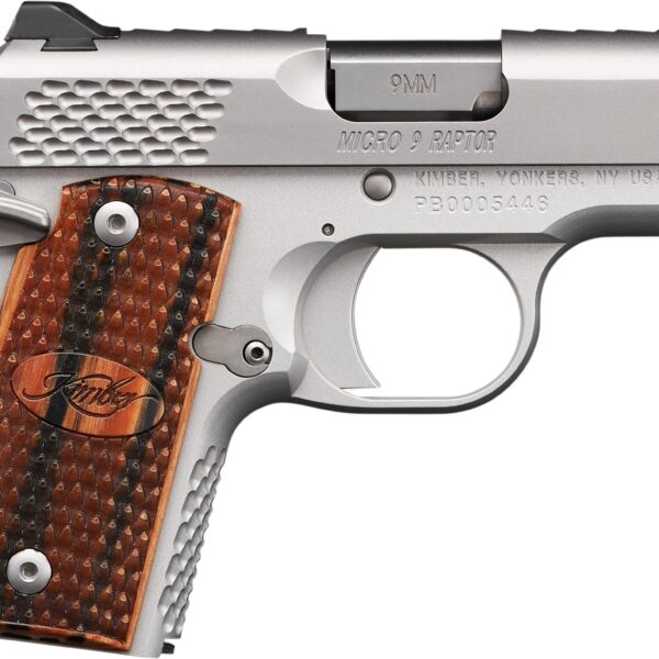 Kimber Raptor II 9mm 1911 Single-Action Pistol 3.15″
