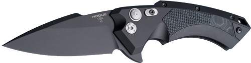HOGUE X5 3.5″ FOLDER SPEAR – POINT BLADE ALUM/G-MASCUS BLK