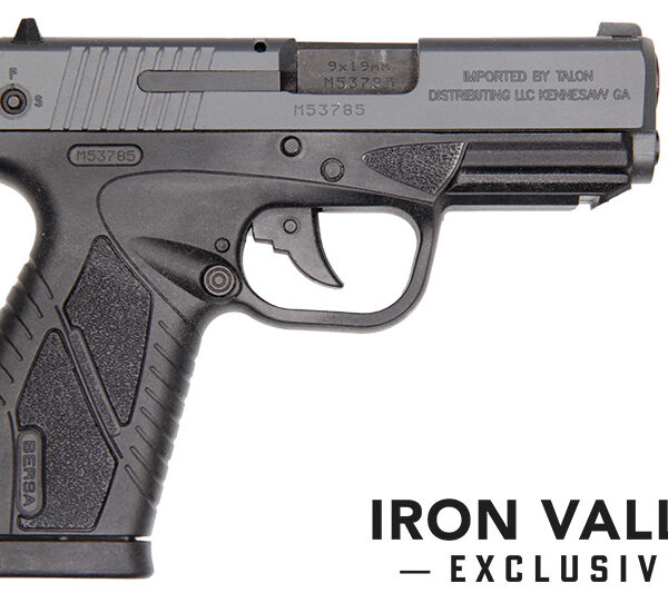 Bersa BP Polymer CC 9mm DAO Compact Pistol 3.2″ Sniper Grey 8rd