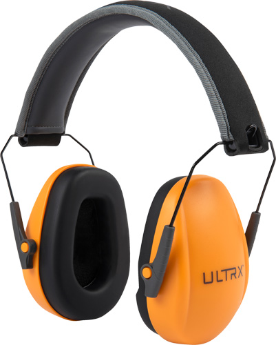 ULTRX SLIM PROFILE EARMUFF – YOUTH/LADIES ORANGE