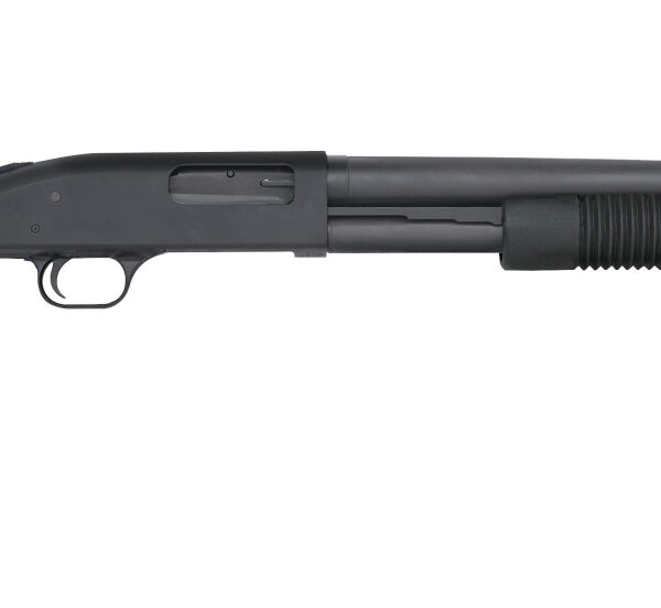 Mossberg 590 12 Gauge Pump-Action 18.5″ 7-Shot Blued Bead Sight Synthetic