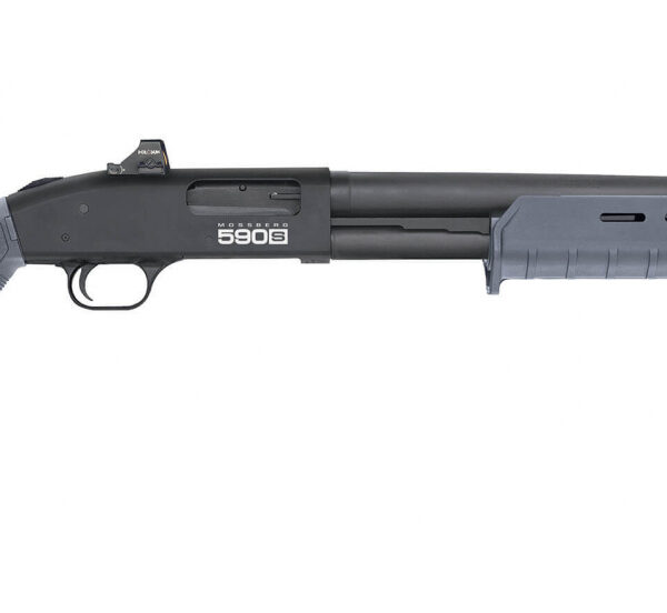 Mossberg 590S Tactical 12 Gauge Pump-Action 18.5″ Gray Holosun Optic