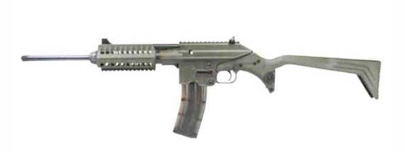Kel-Tec SU22C .22 LR Semi-Auto Rifle 16″ Green Folding Stock 26+1