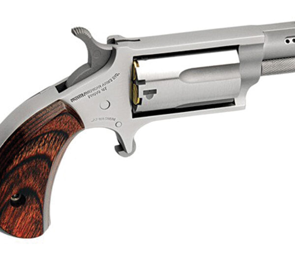 NAA Mini .22 WMR SA Revolver 1.125in Stainless Ported Barrel 5rd