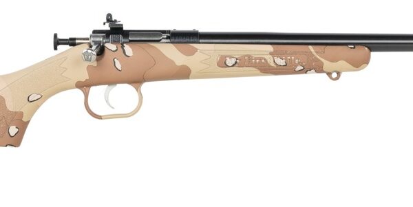 Crickett .22 LR Single Shot Bolt-Action 16.1″ Blued Youth Rifle Desert Storm