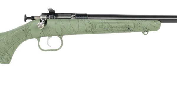 Crickett .22 LR Single Shot Bolt-Action 16.1″ Blued Youth Rifle Black