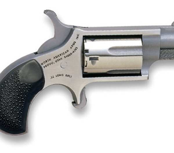 NAA Mini .22 LR SA Revolver 1.125in Stainless Cobblestone Grip 5rd
